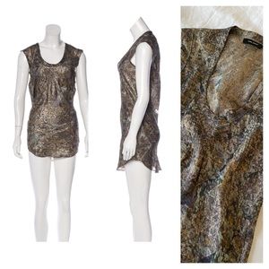 Isabel Marant metallic shirt dress